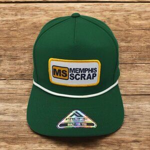 Memphis Scrap Rope Snapback Cap Hat Logo Patch Trucker Baseball Pacific NWOT